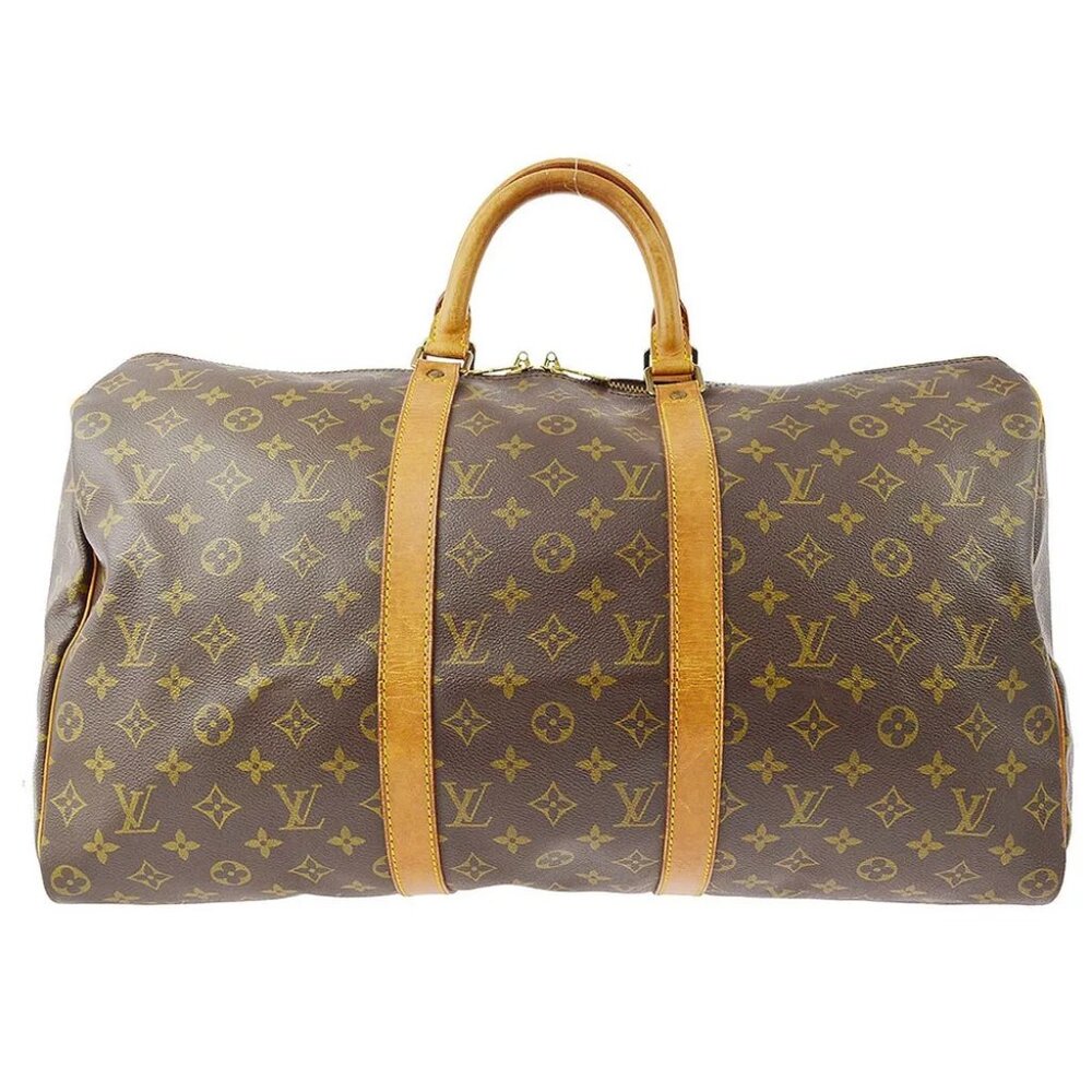 LOUIS VUITTON DUFFLE KEEPALL 50 TRAVEL HANDBAG MONOGRAM